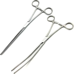 Mayo Robson Intestinal Clamp Forceps Curved & Straight 23 cm