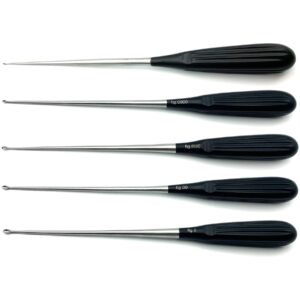 Spratt Brun Bone Curette Bundle Straight 26 cm Fig. 0-00000 (Set of 5)