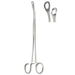 Foerster Sponge Holding Forceps Curved Serrated Jaws 18 cm