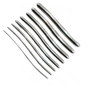Hegar Uterine Dilator (Set of 8) With Pouch OBGYN Diagnostic Surgical Instrument