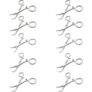 Backhaus Towel Clamp 9 cm - 3 1/2'' (Set of 10)