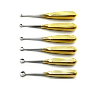 Spratt Brun Bone Curette Bundle, Straight 17 cm Fig. 1-6 (6 Pcs)